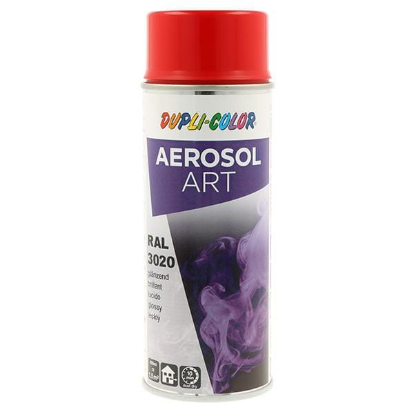 Buntlackspray aerosol Art verkehrsrot glänzend ral 3020 400 ml Spraydose