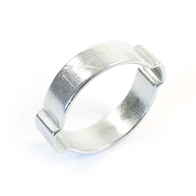 Wiltec - 2-Ohr-Klemme 1 1/8' 27-31mm Ohrklemme verzinkt B10 für Schläuche Klemmschelle