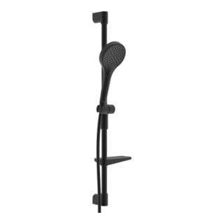 Duschsystem viva Wandstangen-Brause, Wd B.Schl. 125cm, matt-sw - Hansa