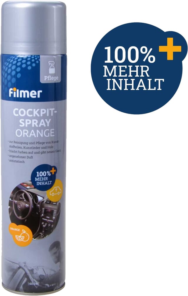 FILMER Cockpitspray, 60041, Orange, 600 ml