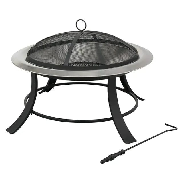 Feuerschale Feuerstelle Feuerkorb Terrassenfeuer Feuerofen Silver City - Tepro