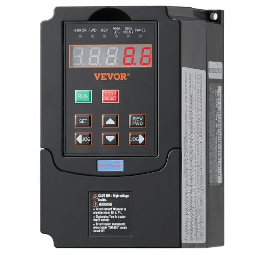 Frequenzumrichter Vfd 2 Ps, 1,5 Kw, 7,5 A, 1- Oder 3-phasiger 220-v-eingang Auf 3-phasigen 220-v-ausgang, 40-60-hz-eingang, 0-400-hz-ausgang, Vfd Für Spindelmotor-cnc-drehzahlregelung