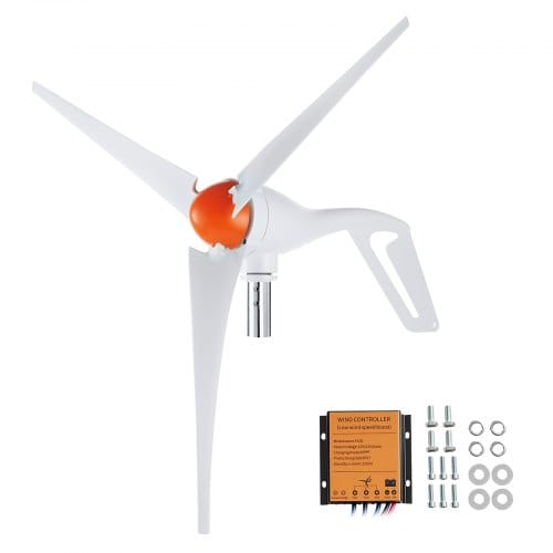 Vevor 500 W Windkraftanlage 12 V Windgenerator 3-blatt-windkraftgenerator Mit Mppt-regler Einstellbare Windrichtung Und 2,5 M/s Startwindgeschwindigkeit Geeignet Für Zuhause Bauernhof Wohnmobile