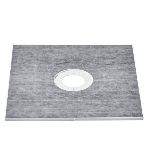 Vevor Duschrand-set, 914 X 914 X 22 Mm, Großes Duschwannen-set Mit 16 Cm Zentralem Abfluss, Leichte Eps-duschinstallations-sets Mit 2 Wasserdichten Tüchern, Duschwannen-neigungsstangen
