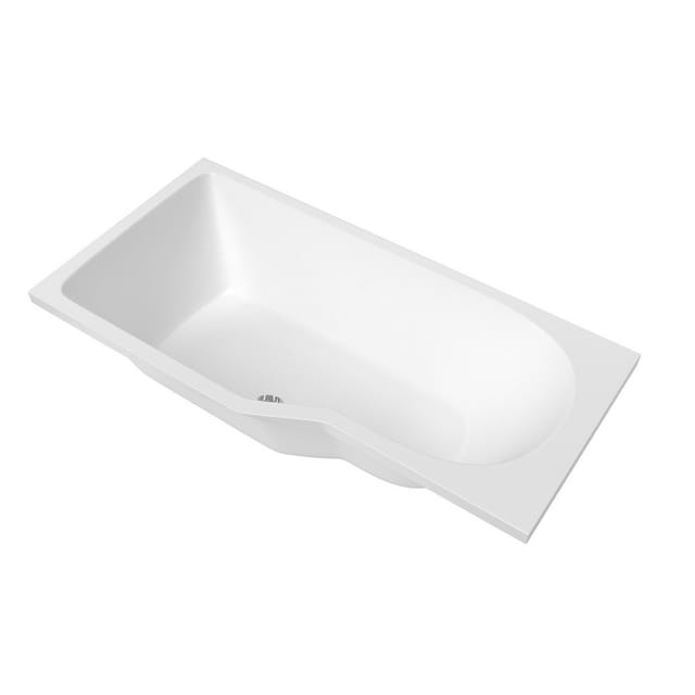 Siko Set Laguna Beáta Plus Asymmetrische Bade-/Duschwanne 160x80 cm Linksausrichtung + Badewannenabtrennung + Paneel (LagunaSet-1)