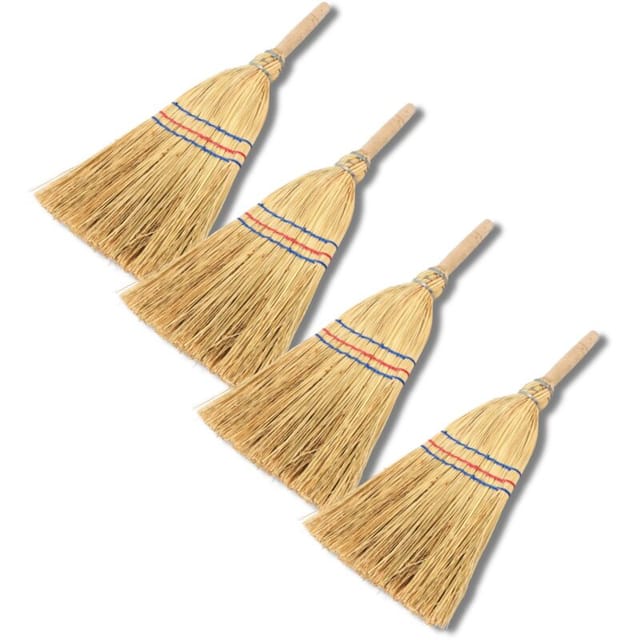 4x Novatool Besen Reisstrohbesen