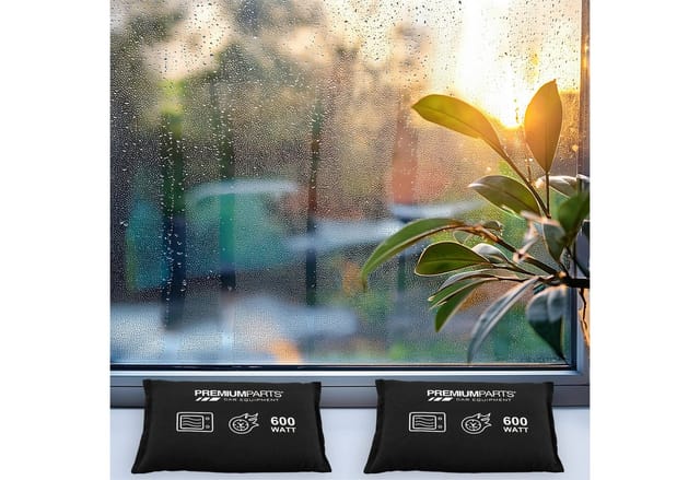 Spetebo - Auto Entfeuchter Kissen 2er Set wiederverwendbar - 2x 750g - Luftentfeuchter gegen beschlagene Autoscheiben - Windschutzscheibe Fenster