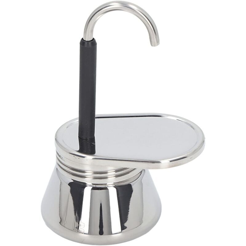 Kleine, Robuste Und Leichte Espressokanne Aus Lebensmittelechtem Edelstahl Mit Einem Ausguss: Ideal Für Die Zubereitung Von Italienischem Kaffee Zu Hause Oder Beim Camping, Geeignet Für Den Herd. – Cr
