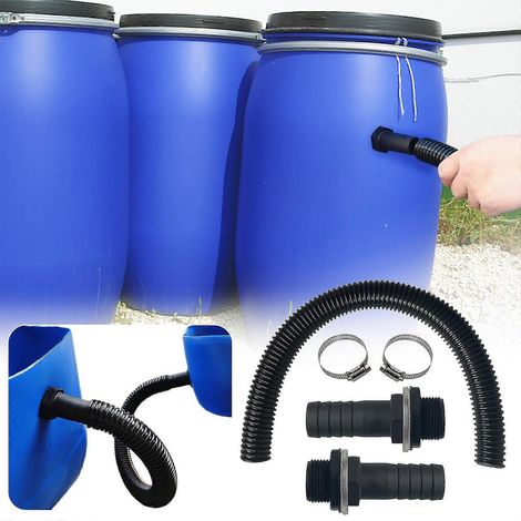 Regenwasseranschluss-set Mit Schlauchdüse, 100 Cm Anschlussschlauch, Geeignet Für Regenwassereimer.