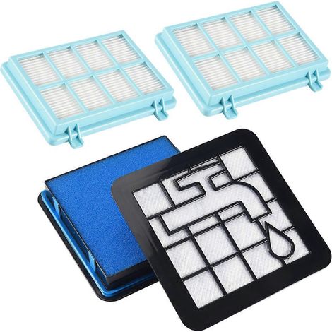 Set Mit 2 Filtern Für Philips Powerpro Compact Staubsauger Fc9331, Fc9332 Und Fc8010