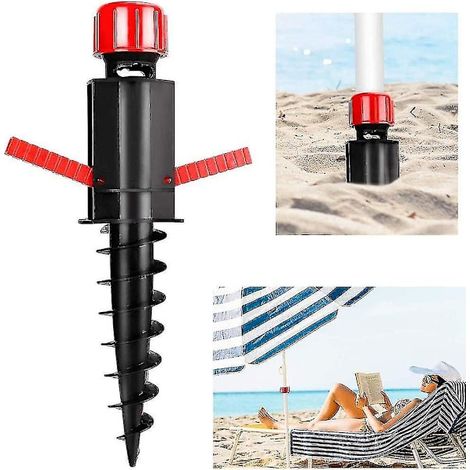 Sonnenschirmanker Für Den Strand, Sonnenschirmständer Aus Kunststoff, Geeignet Für Strände, Rasenflächen Und Terrassen.