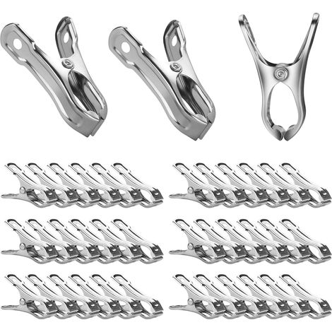 40 Gartenclips, Robuste Gewächshausclips Aus Edelstahl, Clips Für Gewächshausnetze, Starker Halt Für Sichere Befestigung.