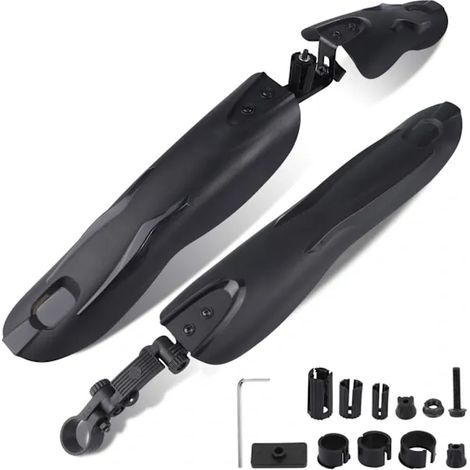 Universelles Set Aus Drei Breiten Und Verstellbaren Fahrradschutzblechen, Die Den Gesamten Rahmen Abdecken, Für 24/26/27,5/29 Zoll Fahrräder, Vorder- Und Hinterradschutzbleche Für Mountainbikes.