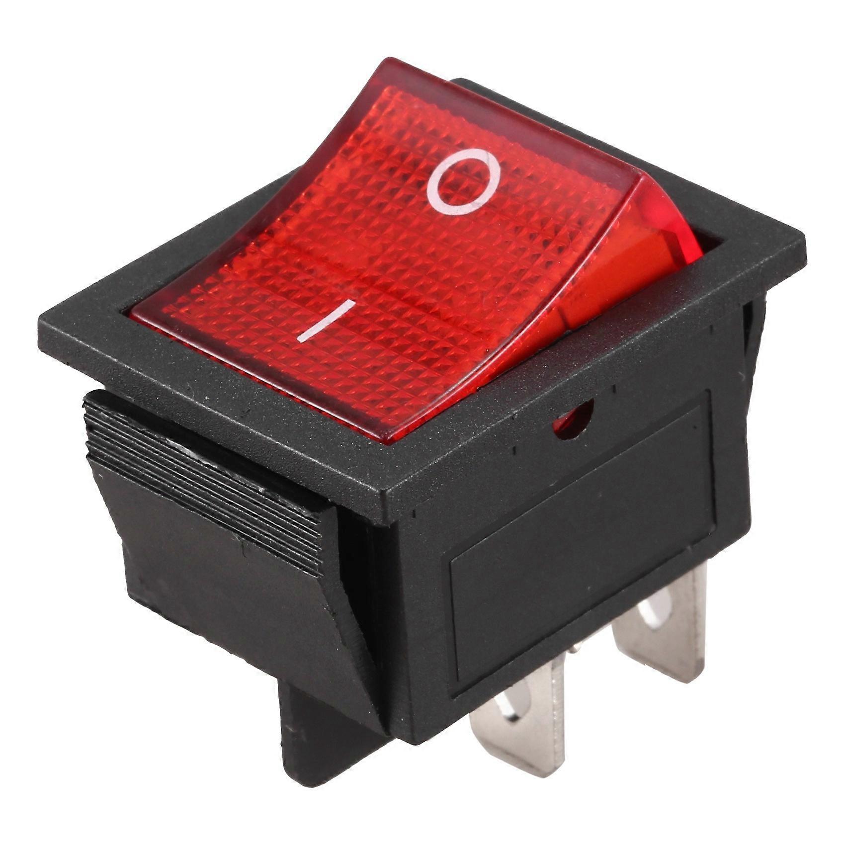 Rote Kontrollleuchte, 4-poliger Doppelpol-einweg-wippschalter (dpst) Ein/aus, 16a/20a, 250v Ac.