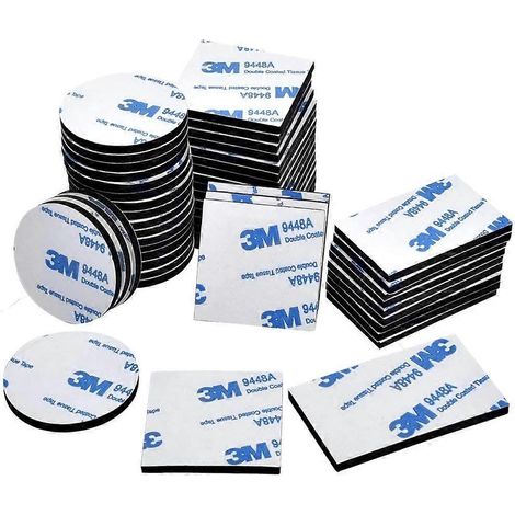 Hochleistungsfähiges Doppelseitiges Klebeband, 3m Doppelseitiges Schaumstoffklebeband, 60 Blatt Pro Packung, Geeignet Für Böden, Türen, Kunststoff, Glas Und Metall (d)