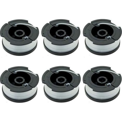 Nylonspulen - Black & Decker - A6481 A6485 - 6er-pack - 10 Meter - Ersatzspulen Für Rasentrimmer