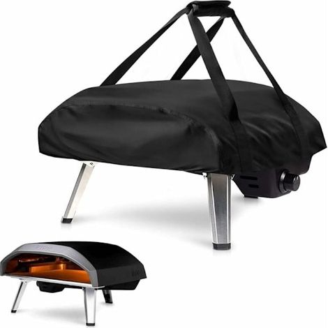 Abdeckung Für 40 Cm (16 Zoll) Pizzaofen, Wasserdicht Und Wetterfest, Mit Tragetasche - Schwarz (66 X 60 X 22 Cm)