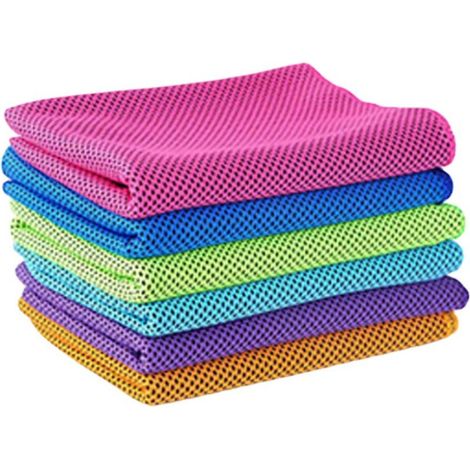 Kühlhandtuch – Kühlendes Polyestergewebe – 80 X 30 Cm – Für Outdoor-sportarten, Yoga, Laufen, Radfahren, Golf, Camping – 4er-pack