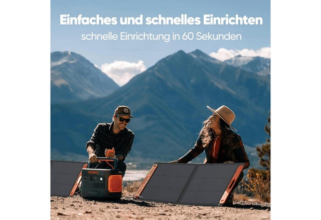 Jackery Faltbares Solarpanel SolarSaga 100, Solarmodul für Jackery Explorer 500/1000 V2-100W Photovoltaik Modul Solaranlage für Camping und Garten-Neu