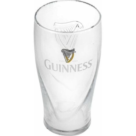 Ing Guinness World Record Pint Glas Craft Beer Krug, Transparent, Hochwertig Und Mit Einem Geprägten Muster Verziert, 470 Ml, Ideal Für Zuhause Oder Bars.