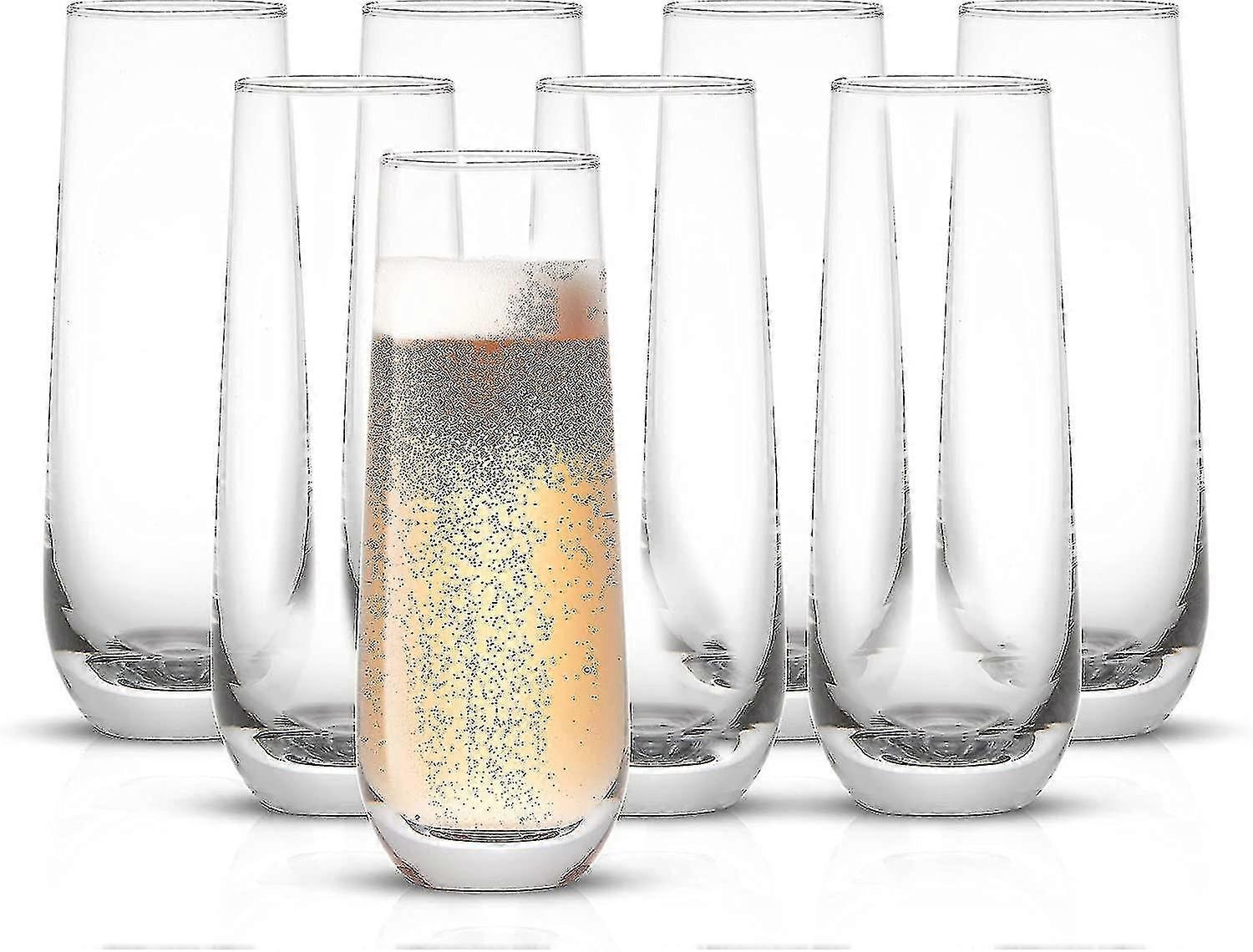 Milo Stielloses Champagnerglas-set, 8-teilig. 280-ml-champagnergläser. Professionelles Sektflöten-set, Mimosa-cocktailglas-set Und Gläser-set.