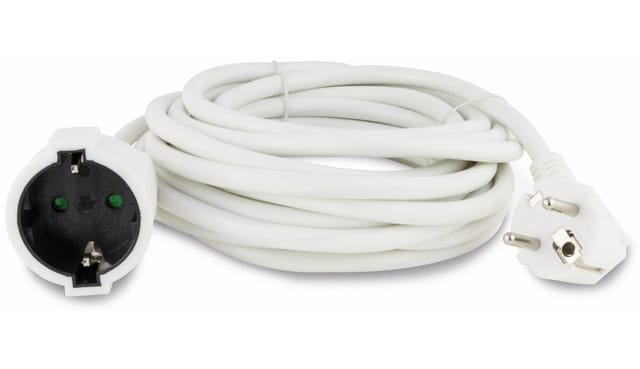 Verlängerung H05VV-F SK 10m weiß