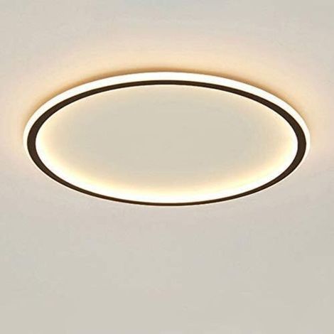 Runde Led-deckenleuchte Mit Einstellbarer Helligkeit, Dreifarbigem Lichtring, Moderne Und Trendige Wohnzimmerlampe Für Zuhause, Schlafzimmer Oder Büro (30 Cm).