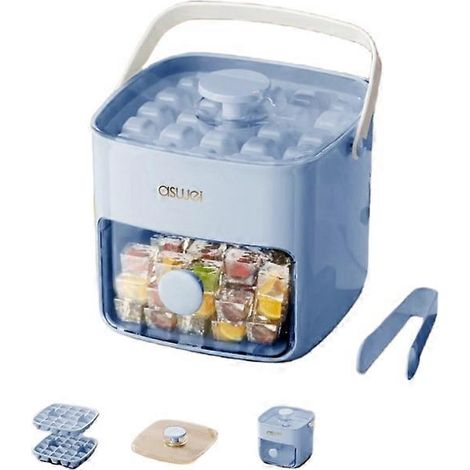 Tragbarer Eiswürfelbereiter Mit 48 Fächern – Schnelle, Berührungslose Produktion – Ideal Für Bars Und Küchen – Kompaktes Und Stapelbares Design