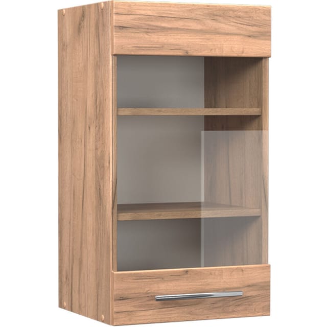 Küchenglasschrank Fame-Line, Goldkraft Eiche, 40 cm, Vicco