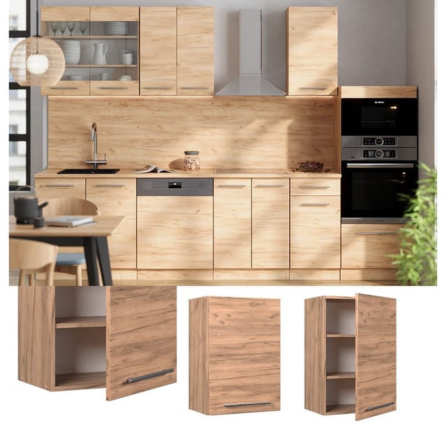 Hängeschrank Fame-Line, Goldkraft Eiche, 50 cm, Vicco