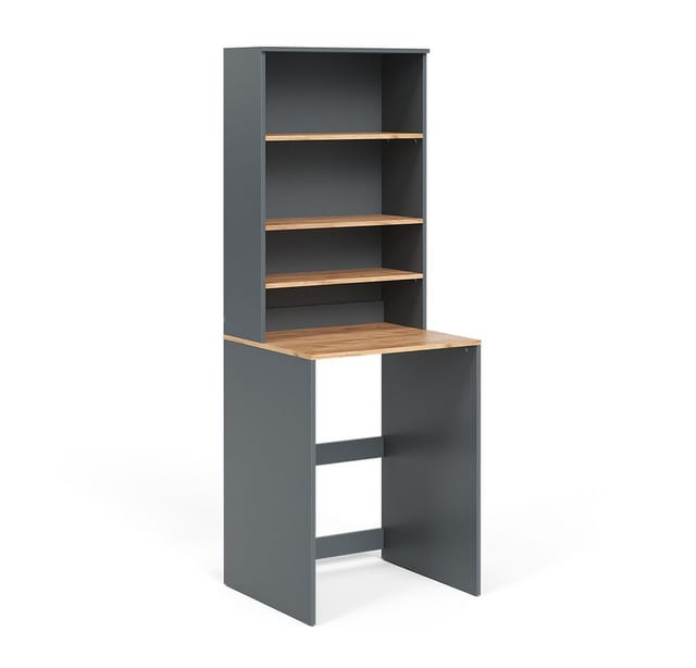 Waschmaschinenschrank Viktor, Anthrazit/Goldkraft Eiche, 66 x 88.2 cm 2 Teile mit Regal, Vicco