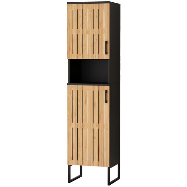Badschrank Vayra, Bambus, 35 x 145 cm, Vicco
