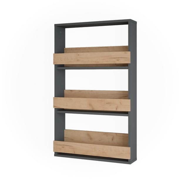 Weinglasregal Repose, Goldkraft Eiche/Anthrazit, 60 x 98 cm, Vicco