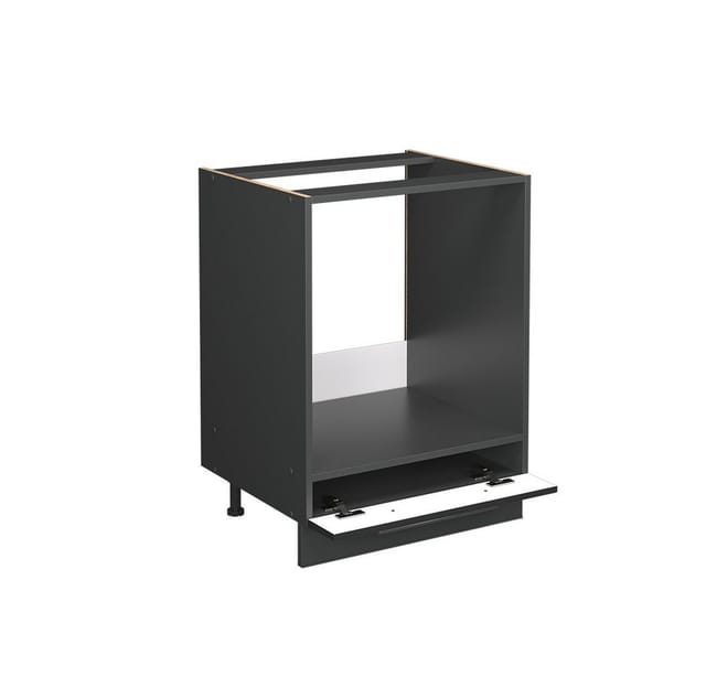Herdumbauschrank Fame-Line, Anthrazit Hochglanz, 60 cm ohne Arbeitsplatte, Vicco