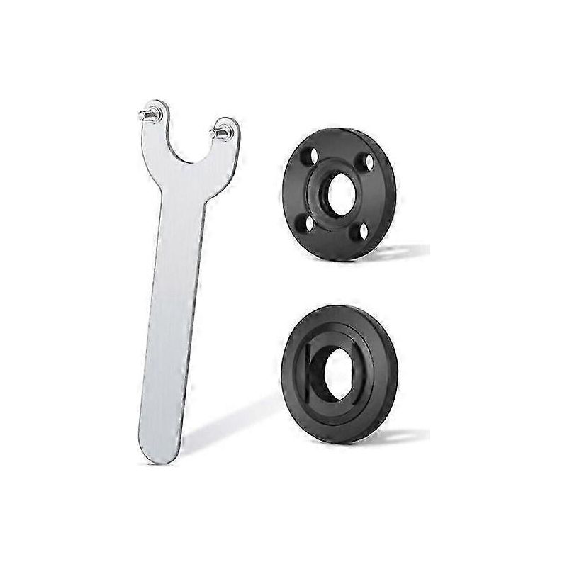 Verstellbarer Schraubenschlüssel Für Winkelschleifer, 1 Verstellbarer Schraubenschlüssel Mit 2 Flanschen, Aus Metall, Robust Und Schlagfest