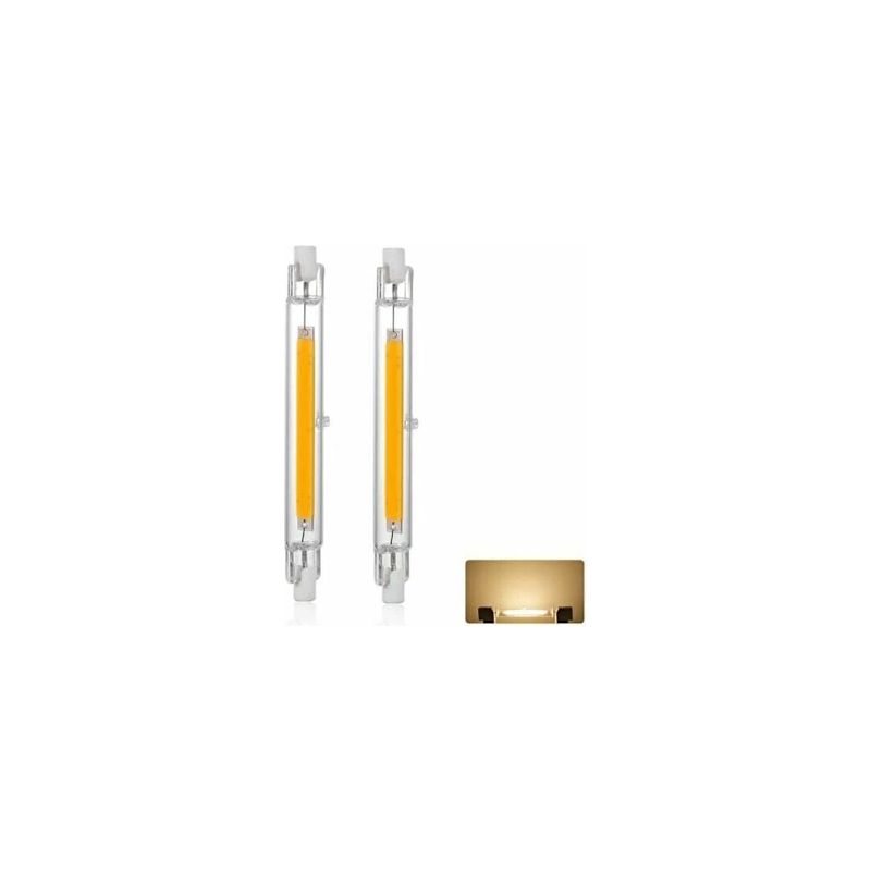 2er-pack Dimmbare R7s 20w Led-lampen, Warmweiß 3000k, 360°-beleuchtung, Flimmerfrei, Kompatibel Mit J118 Halogenlampen