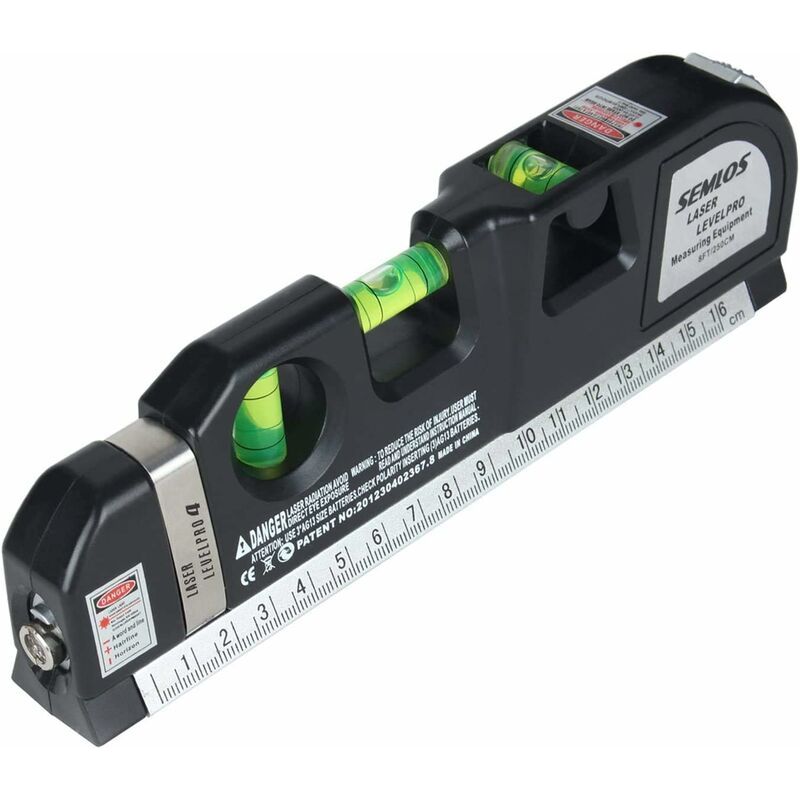 Semlos Multifunktions-laser-nivelliergerät, Wasserwaage, Maßband, Standard- Und Metrisches Lineal (8 Fuß / 250 Cm)