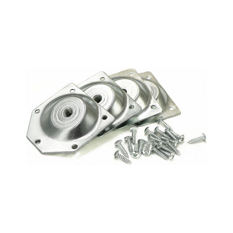 (silber) Abgewinkelte Fußstützen Für Flache Konsolenbeine (set)