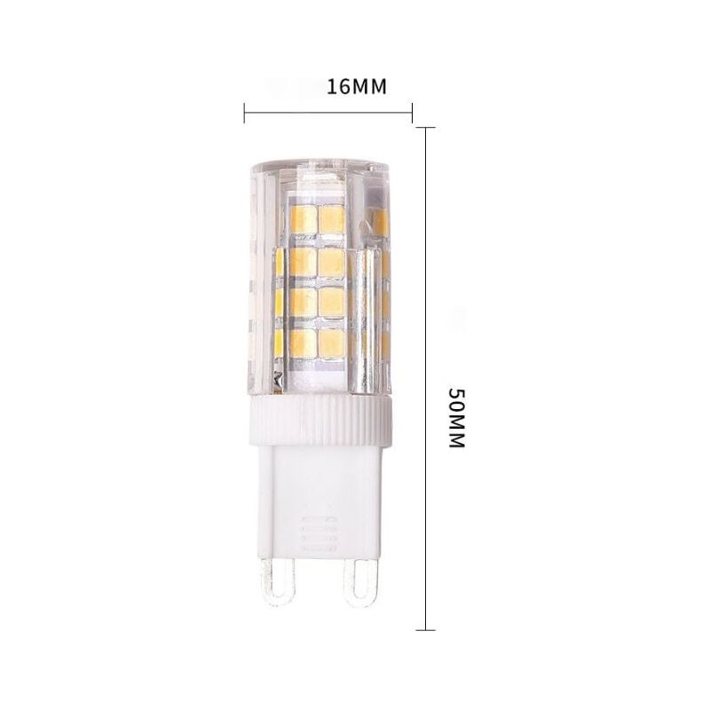 6er-pack Dimmbare G9-led-lampen, 5 W, 220 V, Entspricht 40 W Halogenlampe, Perfekt