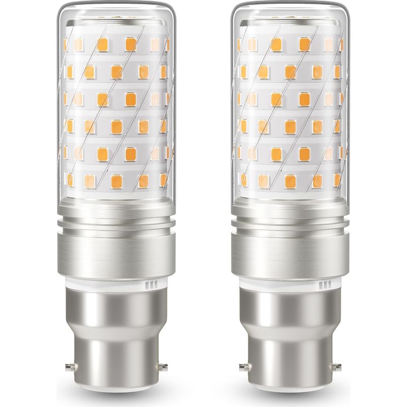 B22-led-lampe, 16-w-led-maiskolbenlampe (entspricht Einer 130-w-halogenlampe), Warmweiß (3000 K), 1000 Lm, Nicht Dimmbar, B22-bajonettsockel, 2er-pack