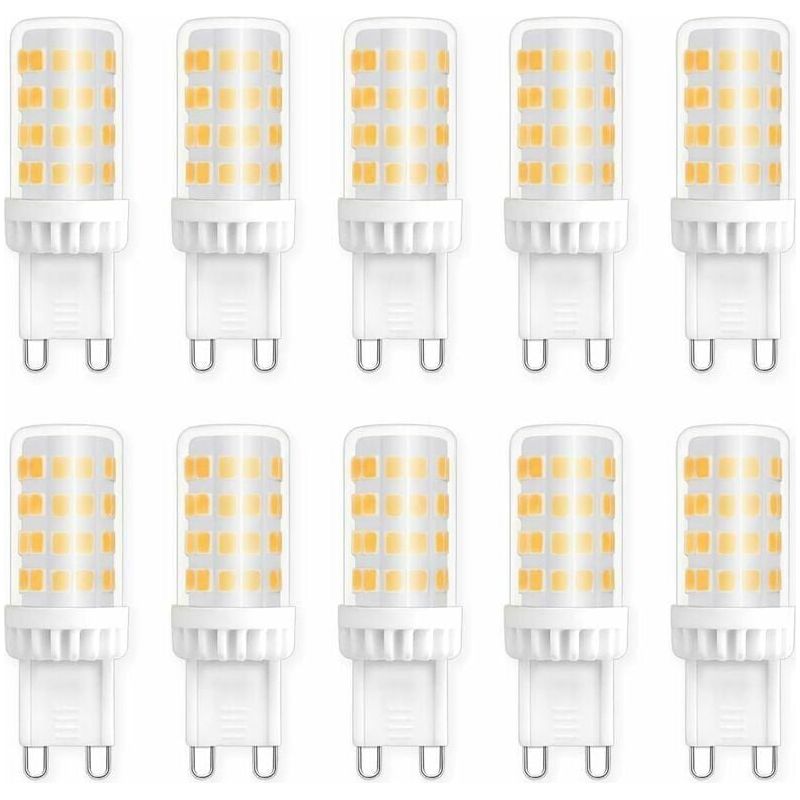 10er-pack G9 5w Led-lampen (entspricht 40w/50w Halogen), 450 Lm, 4000k Neutralweiß, 220v Wechselstrom, Energiesparend Für Decke, Küche, Schlafzimmer, Wohnzimmer