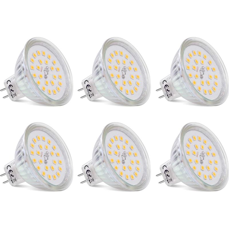 Mr16 Led-strahler, Gu5.3-sockel, Warmweiß 2700k, 3,8w Entspricht 40w Halogen, Gu5.3 12v Nicht Dimmbarer Led-strahler, 430 Lumen