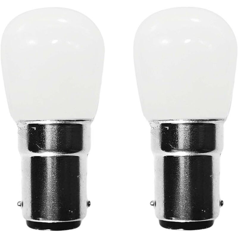 Ba15d 2w Led-lampe, Warmweiß 3000k, Sbc, Kleiner Bajonettsockel, Ersetzt 15w Halogenlampe, Ac200-240v, Ba15d Glühlampe Für Nähmaschinen [hk]
