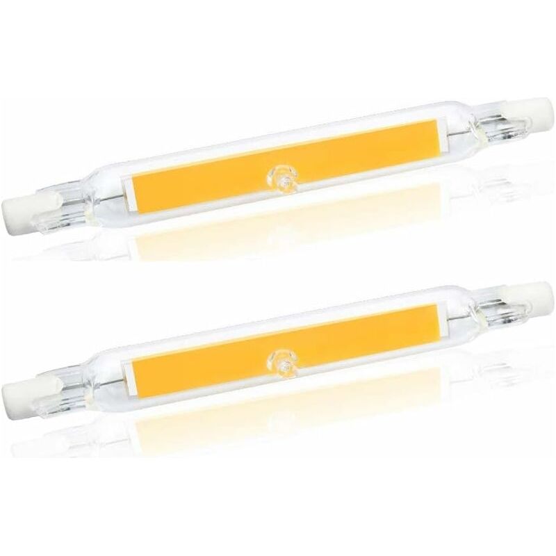 2er-pack 5-w-r7s-led-lampen (78 Mm), 500 Lumen, 360°-abstrahlwinkel, Warmweiß (2700 K), Entspricht 30–50-w-halogenlampen, Philips-kompatibel
