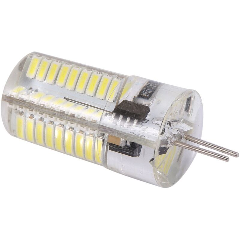 Miniatur-led-lampe Aus Silikon, Dimmbar, 72 Smd 4014 G4, 220v 200v-240v, Ersetzt Halogenlampen, Reinweiß (kalt).