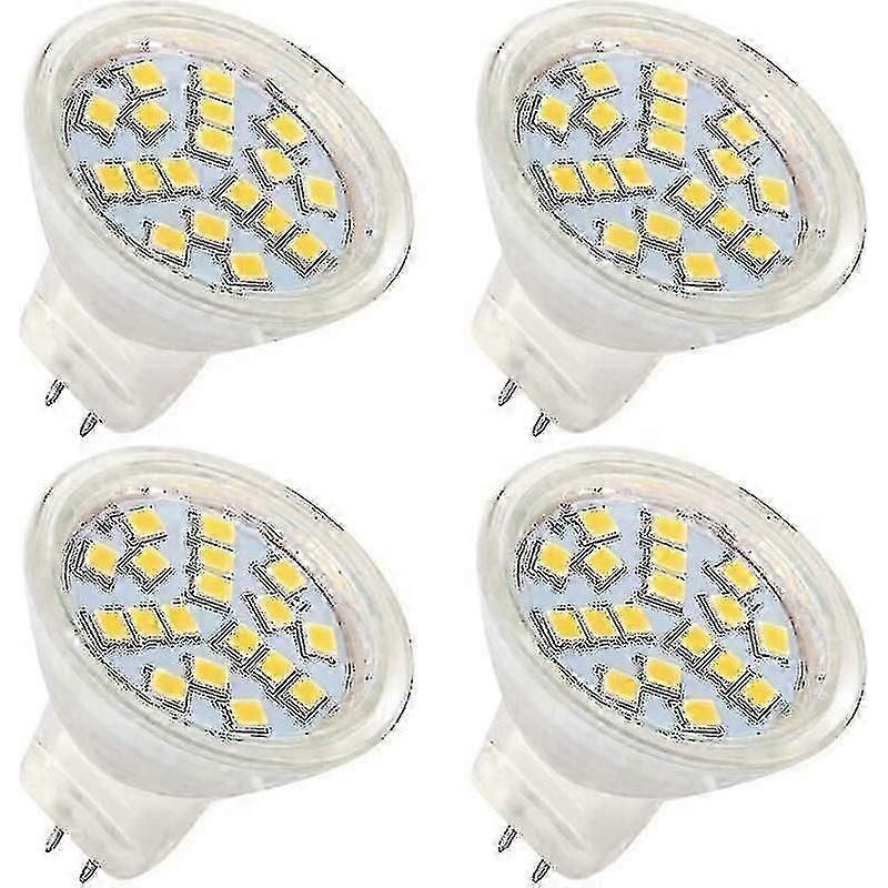 Mr11 Gu4 12v 4w Led-lampen, Warmweiß 3000k, Entspricht 35w Halogen, 120° Abstrahlwinkel, 4er-pack