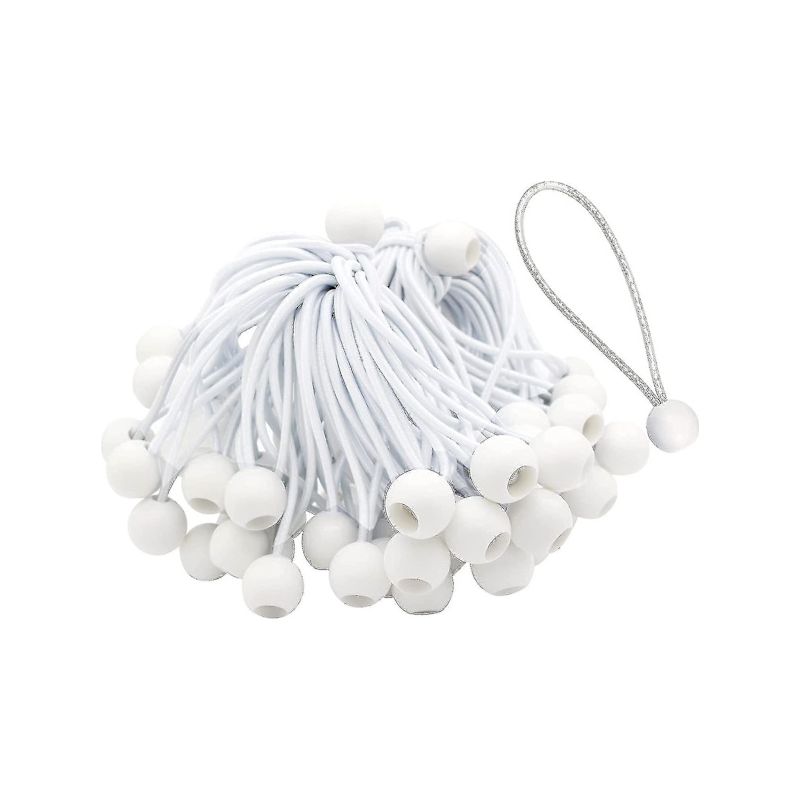 Packung Mit 50 Langen Gummibändern Mit Schlaufen Für Zelte, Festzelte, Banner Und Planen