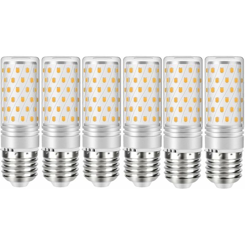 6er-pack E27 12w Led-lampen (entspricht 100w Halogen), 1200 Lm, Warmweiß 3000k, 360° Abstrahlwinkel, 220–240v