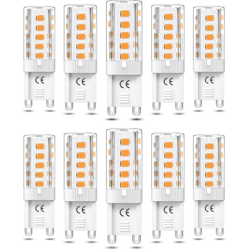 10 Dimmbare G9-led-lampen, Warmweiß (3000 K), Entspricht Einer 50-w-halogenlampe, 110/220 V Wechselstrom – Perfekt