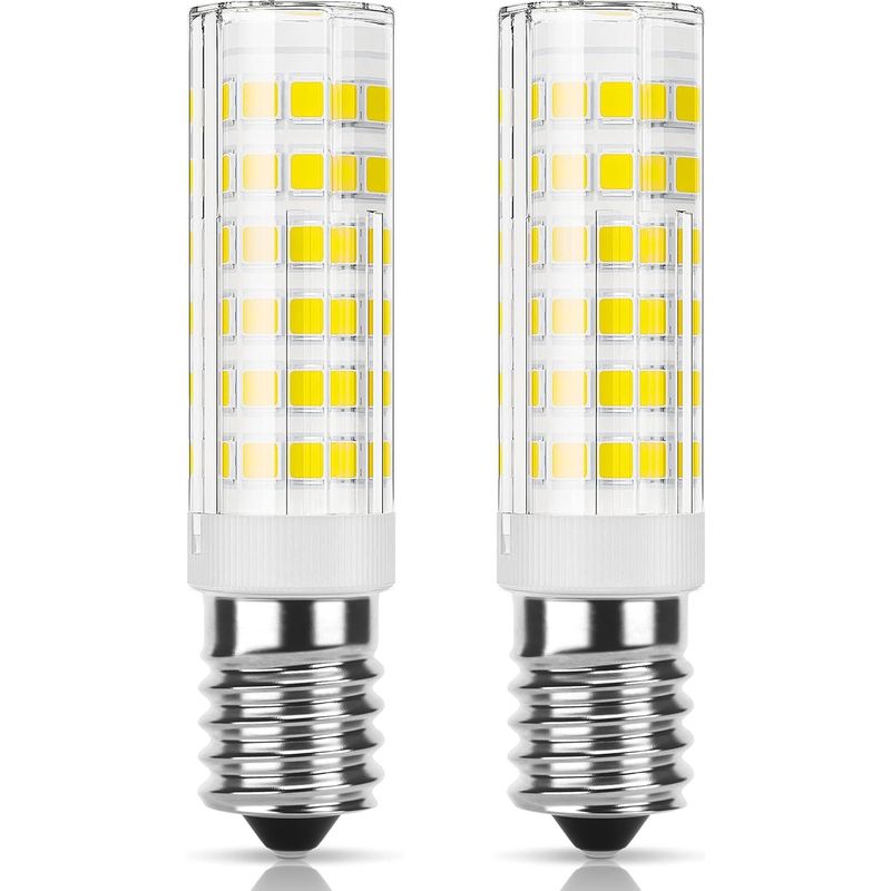 E14 Led-lampe Für Dunstabzugshaube, 9 W, Entspricht 50 W Halogen, 400 Lm, Kaltweiß 6000 K, Nicht Dimmbar, 2 Stück [energieklasse E]